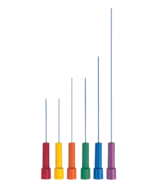 TECA Tek Kullanımlık Monopolar EMG İğne Elektrotları, elektromiyografi (EMG) ve sinir potansiyeli sinyalleri dahil olmak üzere biyopotansiyel sinyallerin uyarılması/kaydedilmesi için kayıt, izleme ve uyarı/kayıt ekipmanlarıyla birlikte kullanılmak üzere tasarlanmıştır.